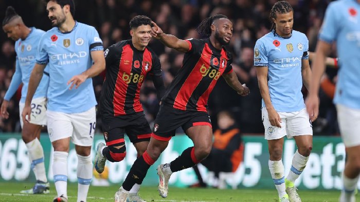 Kết quả bóng đá hôm nay 3/11: Man City gục ngã trên sân Bournemouth