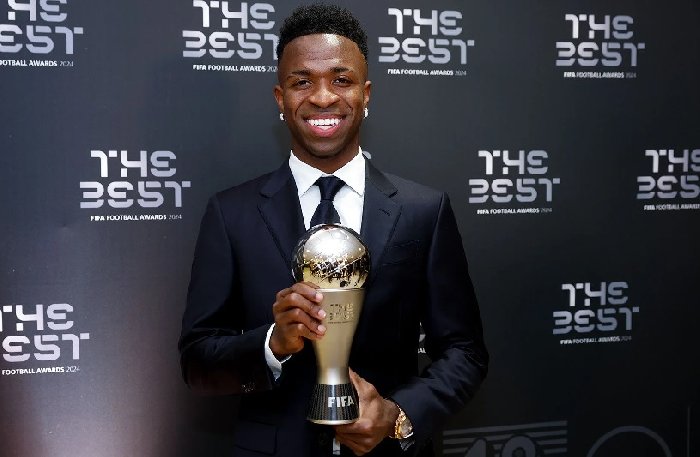 Vinicius trở thành cầu thủ Brazil trẻ thứ hai giành giải The Best 2024