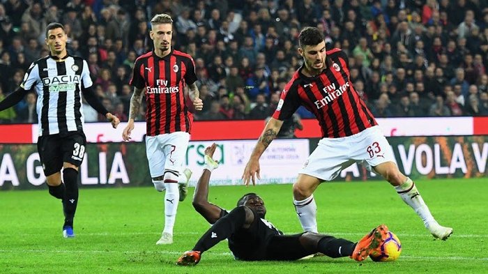 Nhận định dự đoán Udinese vs AC Milan, 2h45 ngày 21/1/2024