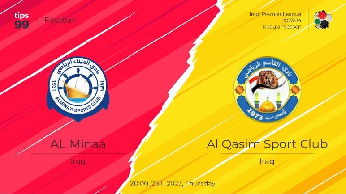 Nhận định Al Minaa Basra vs Al Qasim Sport Club, vòng 5 Ngoại hạng Iraq 18h30 ngày 23/11/2023