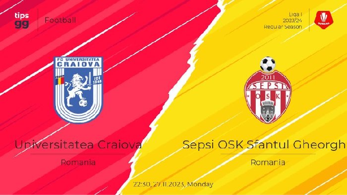 Nhận định FC U Craiova 1948 vs Sepsi OSK Sfantul Gheorghe, vòng 17 VĐQG Romania 22h30 ngày 27/11/2023