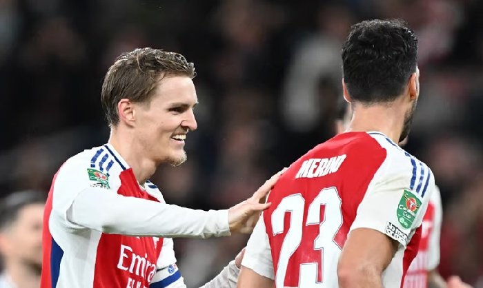 Arsenal nhận tin vui từ Odegaard và Merino