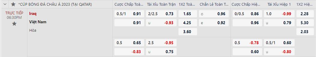 Soi kèo nhà cái Iraq vs Việt Nam, lúc 18h30 ngày 24/1/2024 - Ảnh 1