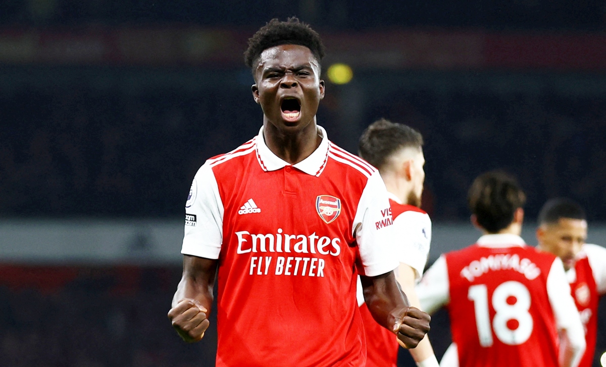 Bukayo Saka xác lập cột mốc kỷ lục trong màu áo Arsenal - Ảnh 2