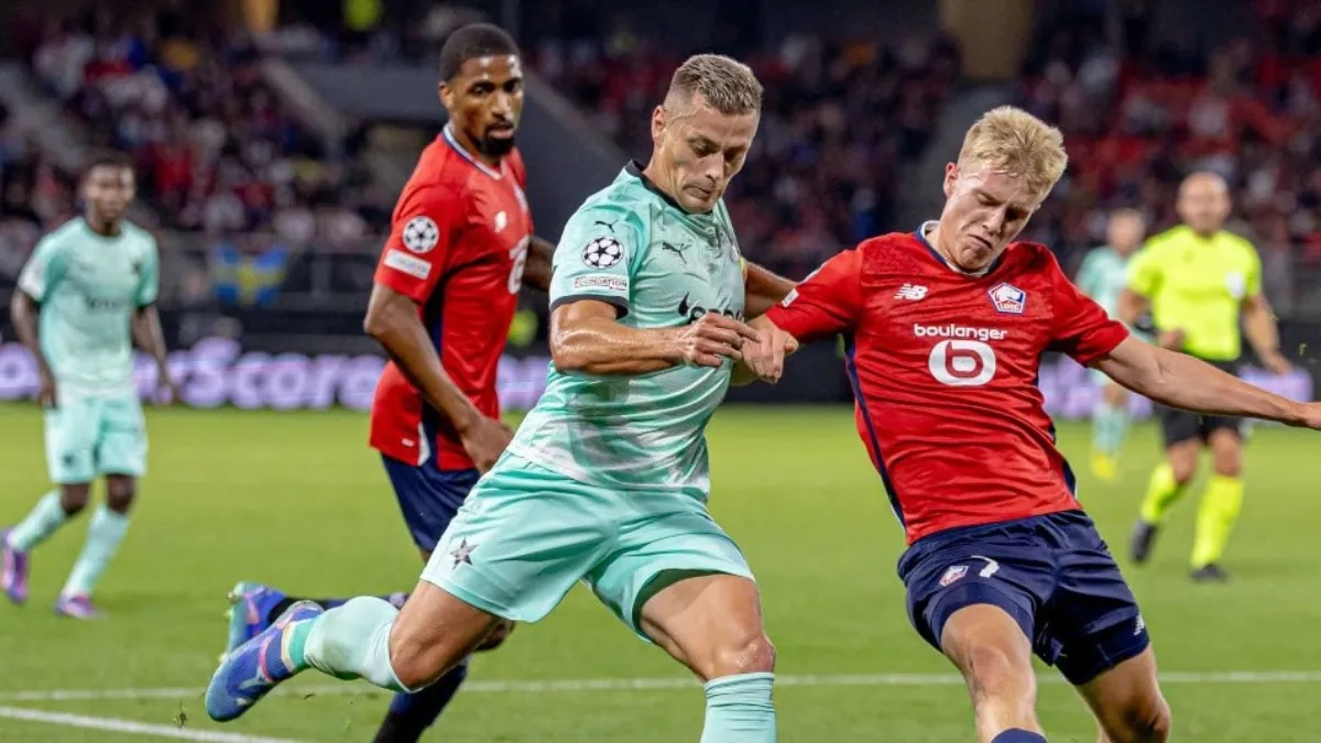 Kết quả bóng đá hôm nay 21/8: Lille giành lợi thế trước Slavia Praha - Ảnh 1