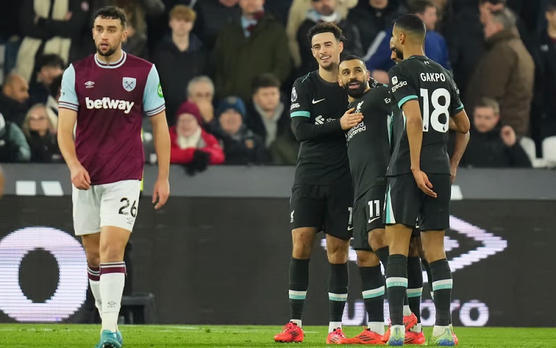 Vùi dập West Ham, Liverpool xây chắc vị trí số 1 tại Ngoại hạng Anh - Ảnh 1