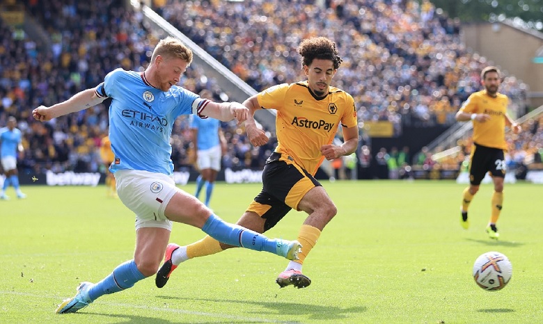 De Bruyne ghi bàn, Man City nhọc nhằn vượt qua Wolves - Ảnh 1