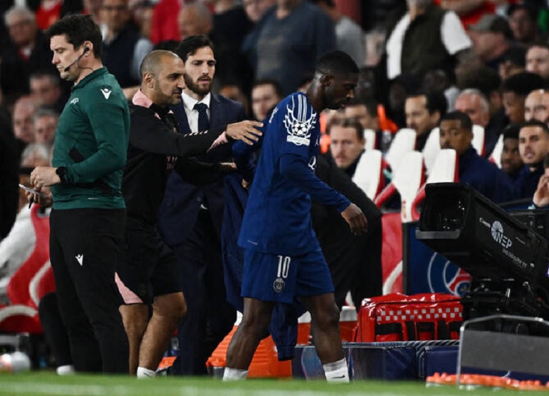 Dembele chấn thương nhẹ, kịp trở lại ở trận tái đấu Arsenal - Ảnh 1
