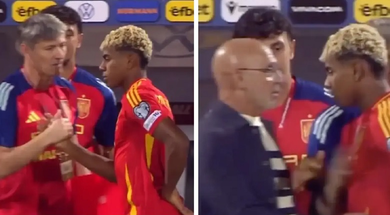 Yamal dính chấn thương, HLV Flick đứng ngồi không yên - Ảnh 1