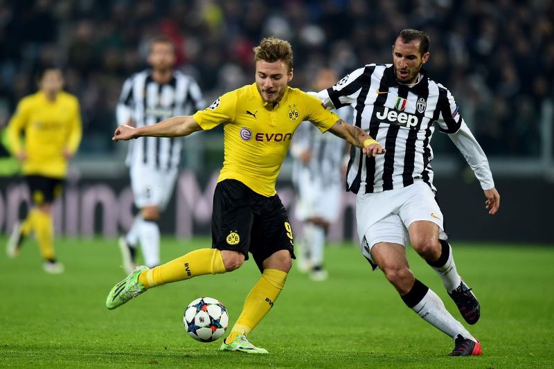 Cầu thủ Juventus ăn mừng bàn thắng, biểu tượng sức mạnh tại Champions League