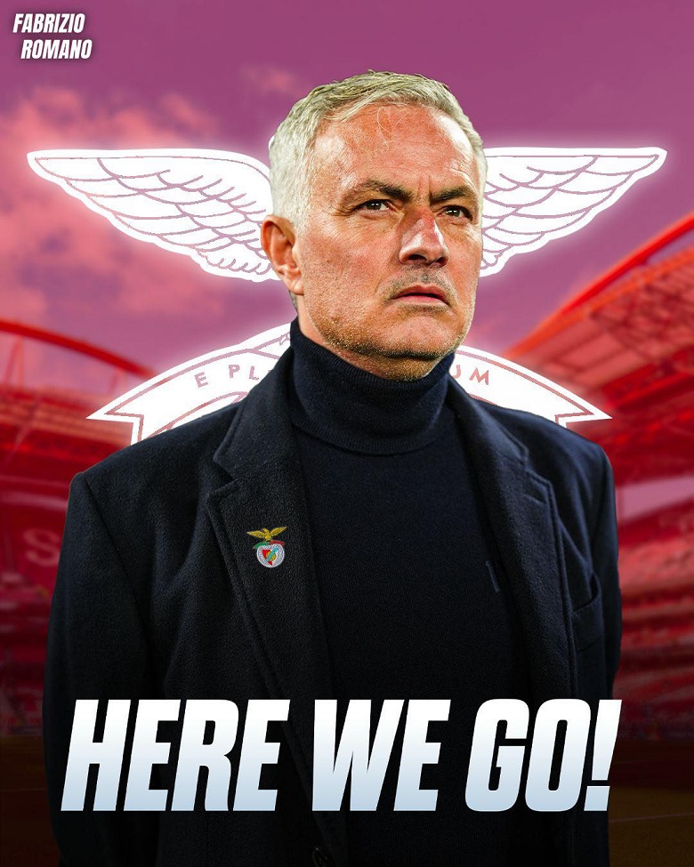 Jose Mourinho trở lại Benfica ký hợp đồng 2 năm đến 2027 tại Lisbon