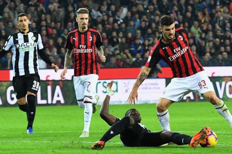 Poster trận Udinese vs AC Milan vòng 4 Serie A 21/09/2025