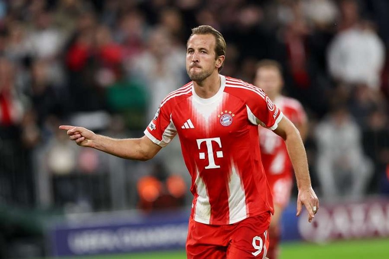 Harry Kane ăn mừng bàn thắng cho Bayern Munich tại Bundesliga