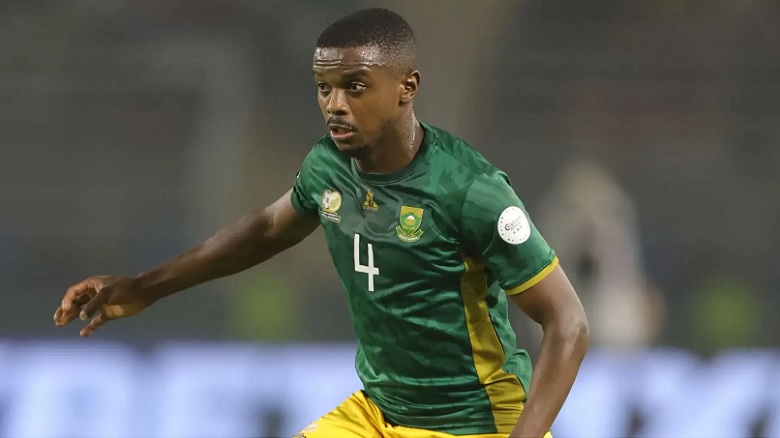 Teboho Mokoena của Nam Phi thi đấu dù bị treo giò, vòng loại World Cup 2026 khu vực châu Phi