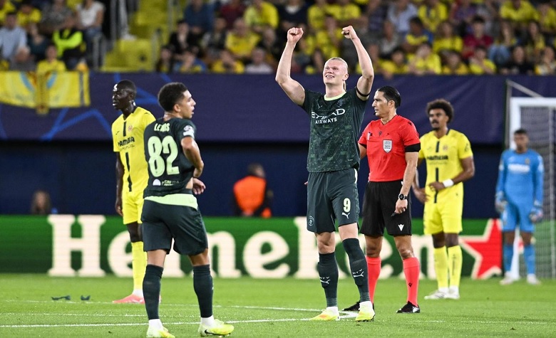Haaland cân bằng kỷ lục của Ronaldo trong ngày Man City hạ đẹp Villarreal - Ảnh 1