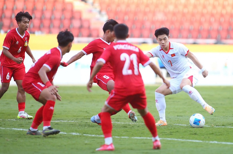 U22 Việt Nam nhọc nhằn hạ Lào ở trận ra quân SEA Games 33 - Ảnh 1