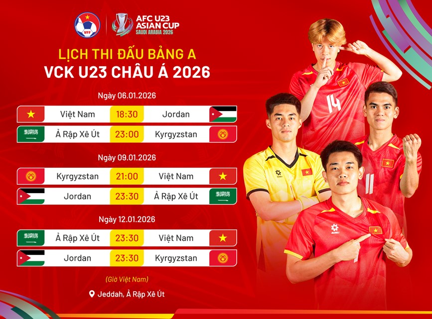 lich U23 Viet Nam