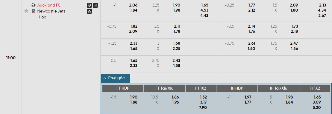 Soi kèo phạt góc Auckland vs Newcastle Jets, 11h ngày 01/01 - Ảnh 1