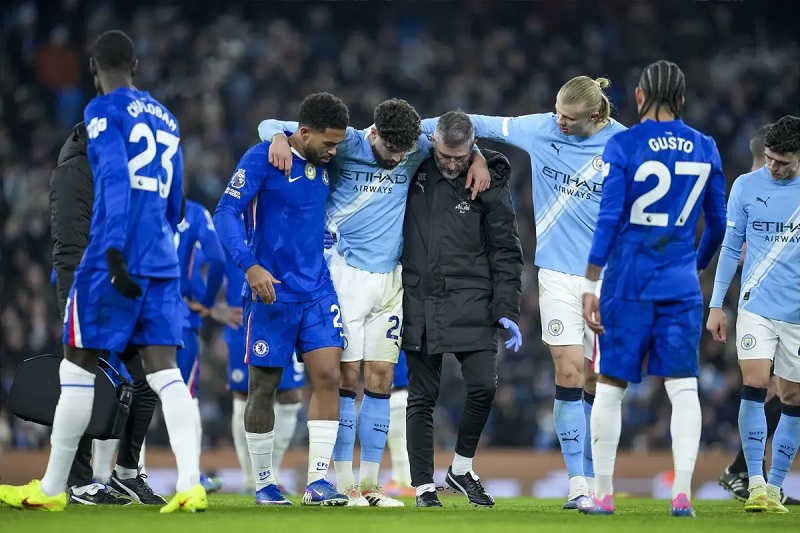 Man City tổn thất lực lượng sau trận hòa Chelsea - Ảnh 1