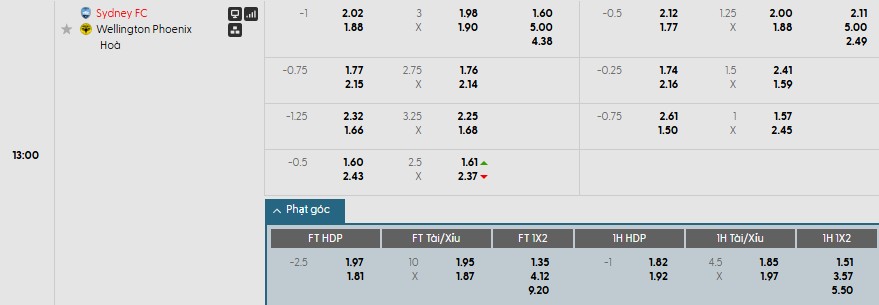 Soi kèo phạt góc Sydney vs Wellington Phoenix, 13h ngày 18/01 - Ảnh 1