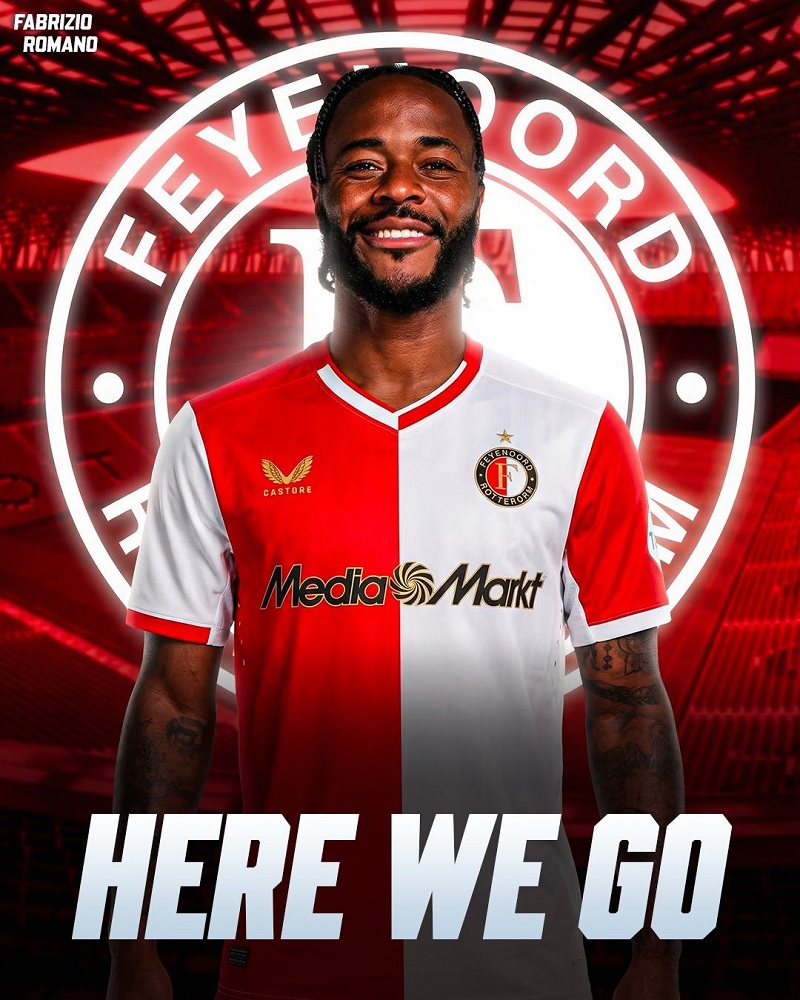 Raheem Sterling bất ngờ sang Hà Lan, khoác áo Feyenoord - Ảnh 1
