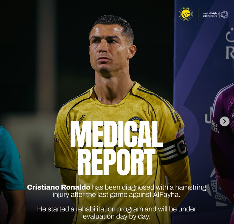 Al Nassr xác nhận Ronaldo dính chấn thương gân kheo - Ảnh 1