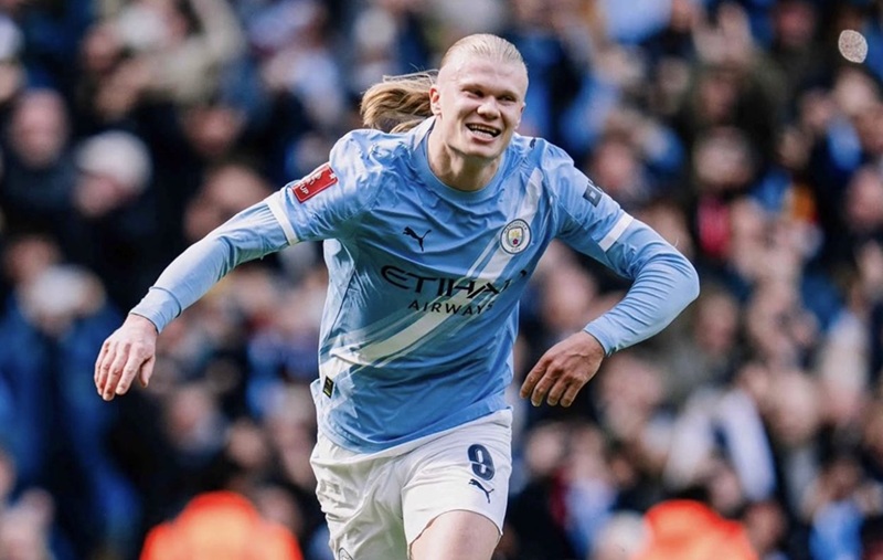 Haaland chạm mốc 12 hat-trick trong màu áo Man City - Ảnh 1