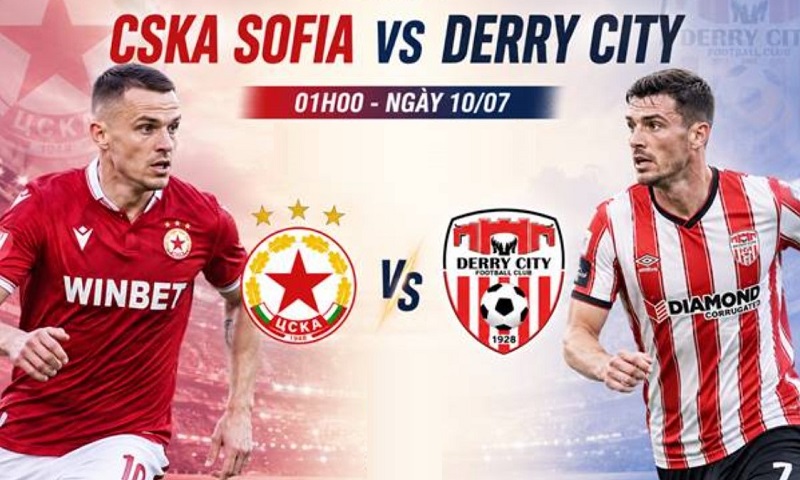 Soi kèo phạt góc CSKA Sofia vs Derry City, 1h00 ngày 10/7 - Ảnh 1