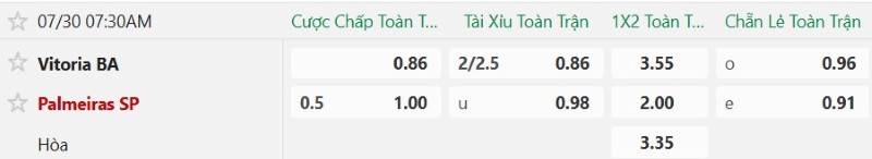 Soi kèo phạt góc Vitoria vs Palmeiras, 7h30 ngày 30/7 - Ảnh 2