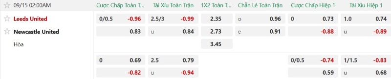 ========= Nhận định, Soi kèo Leeds vs Newcastle 02h00 ngày 15/9: Tiếp tục bất bại! - Ảnh 2