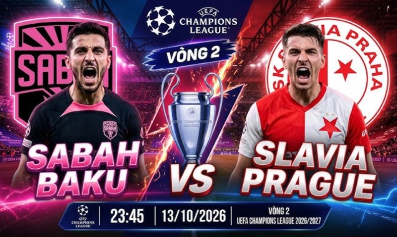 Nhận định, Soi kèo Sabah Baku vs Slavia Prague 23h45 ngày 13/10: Điểm số đầu tiên - Ảnh 1