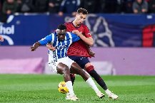 Nhận định, Soi kèo Osasuna vs Alaves 00h30 ngày 21/12: Trở lại mạch thắng