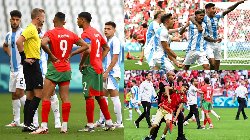 Bàn thắng của Argentina bị VAR từ chối sau 2 giờ ở trận thua Morocco tại Olympic 2024