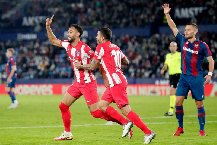 Nhận định, Soi kèo Levante vs Atletico Madrid 0h30 ngày 01/02: Chia điểm